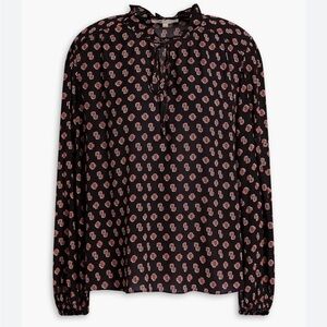 MAJE Printed crepe de chine blouse